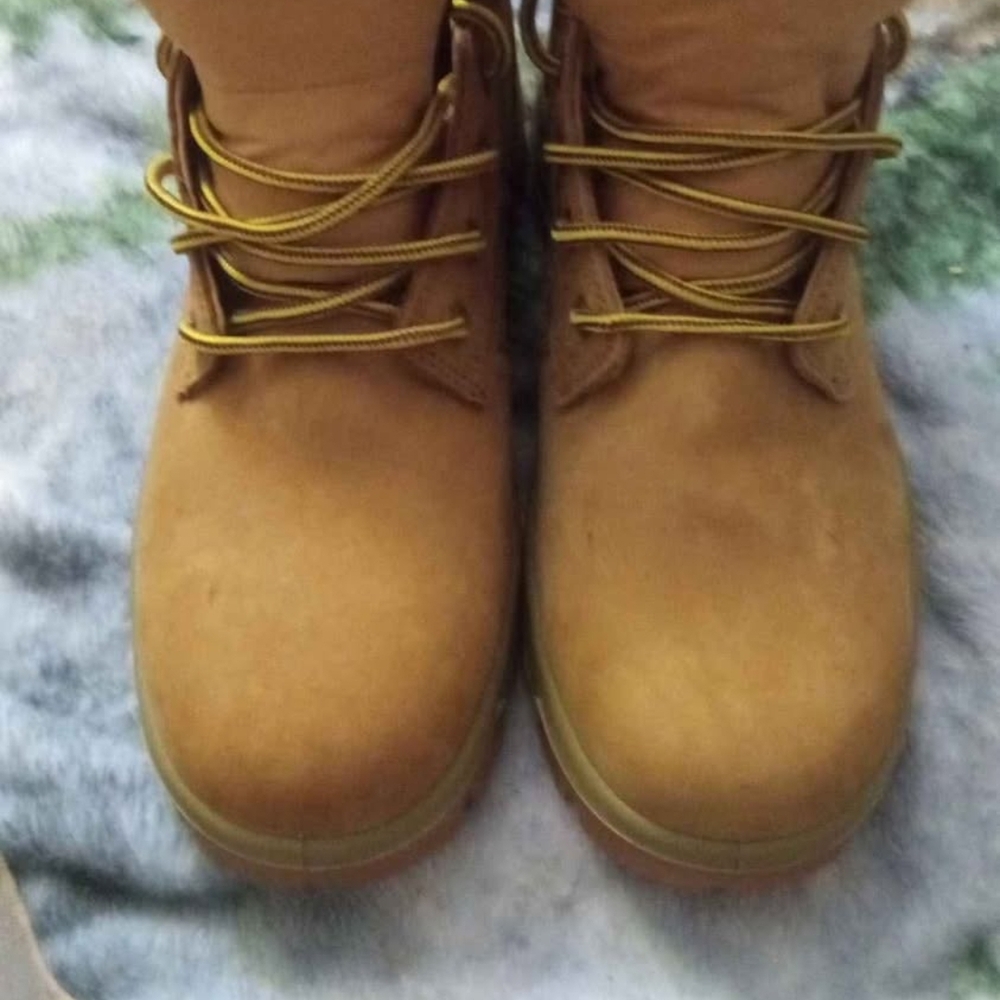 Tan Lace-Up Boots